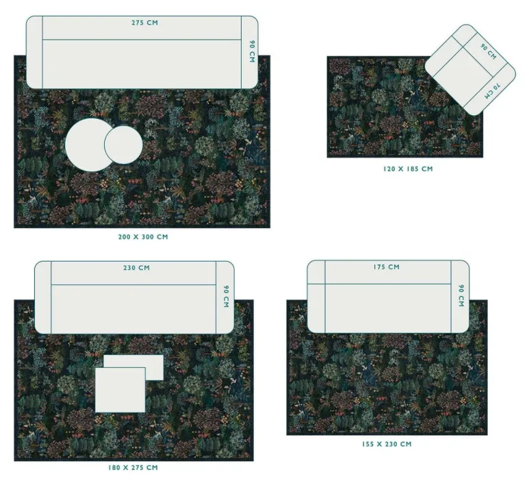 Vloerkleed Pip Garden By Pip Donkerblauw