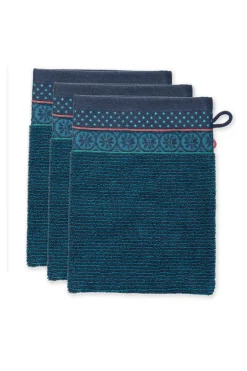 Washandje Set/3 Soft Zellige Donker 16X22 Cm