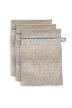 Washandje Set/3 Soft Zellige 16X22 Cm