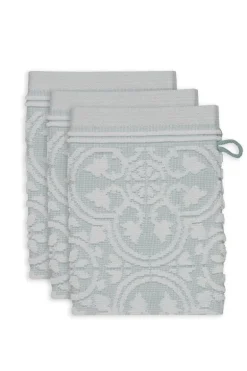 Washandje Set/3 Tile De Pip Licht 16X22 Cm