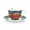 Winter Wonderland Cappuccino Kop & Schotel Groen