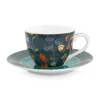 Winter Wonderland Espresso Kop & Schotel Donkerblauw