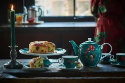 Winter Wonderland Set/2 Espresso Kop & Schotel Donkerblauw