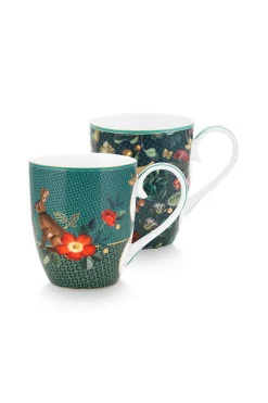 Winter Wonderland Set/2 Mokken Xl Groen
